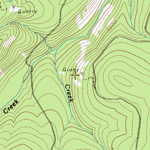 Topographic Map of Queen Quarry, OR