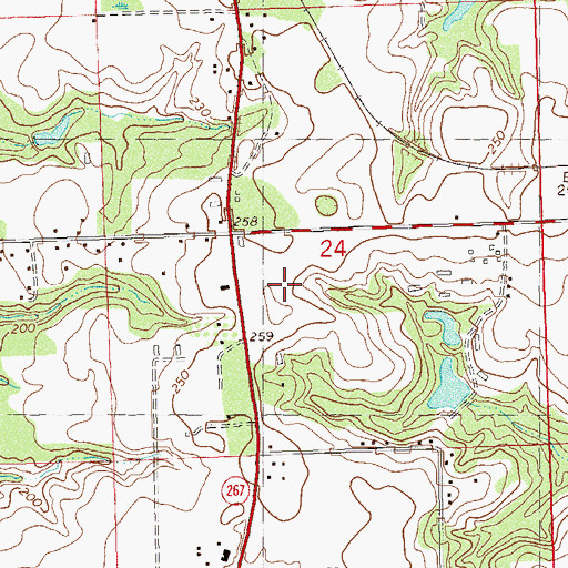 Topographic Map of Gadsden County Sheriff's Office, FL