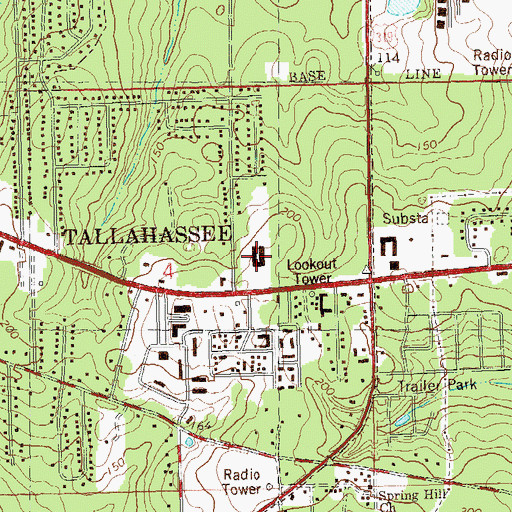 Topographic Map of Florida Highway Patrol General Headquarters, FL