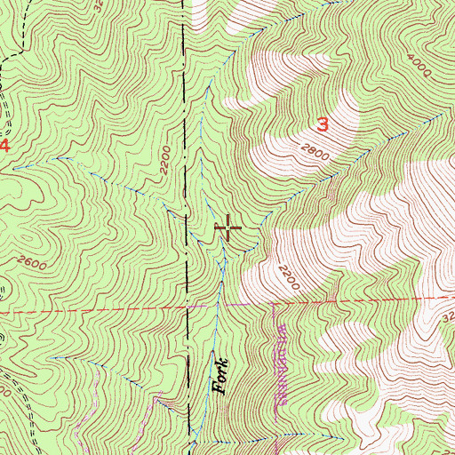 Topographic Map of Goat Campground, CA