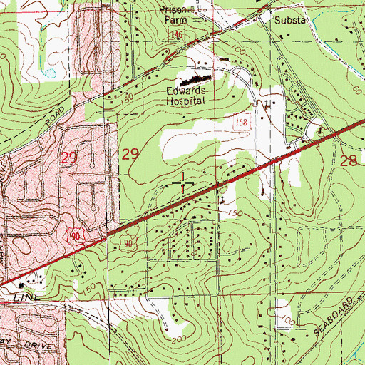 Topographic Map of Florida Highway Patrol Troop H, FL