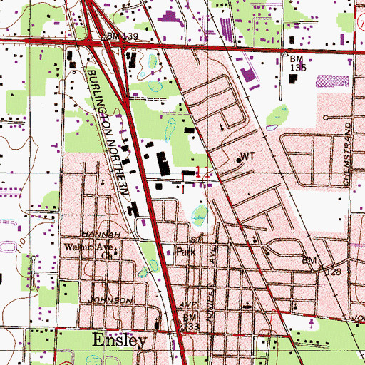 Topographic Map of Escambia County Sheriff's Office - Precinct 4, FL
