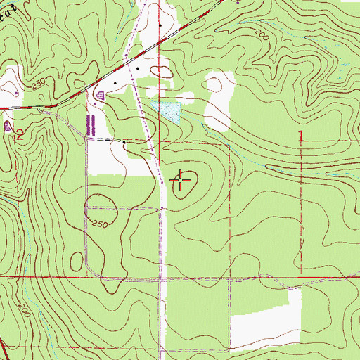 Topographic Map of Walton County Sheriff's Office North, FL