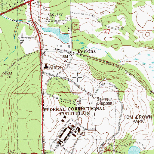Topographic Map of Leon County Emergency Medical Services, FL