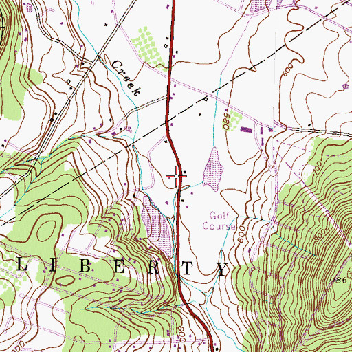 Topographic Map of Carroll Valley Police Department, PA