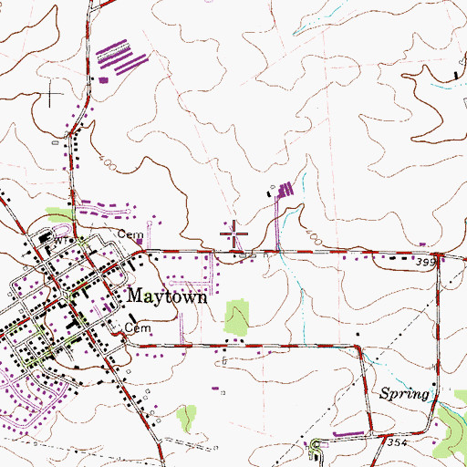 Topographic Map of Susquehanna Regional Police Department, PA