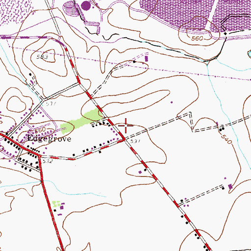 Topographic Map of Conewago Township Police Department, PA