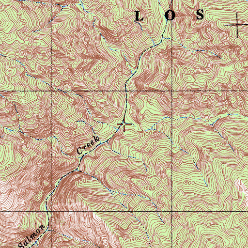 Topographic Map of Spruce Campground, CA