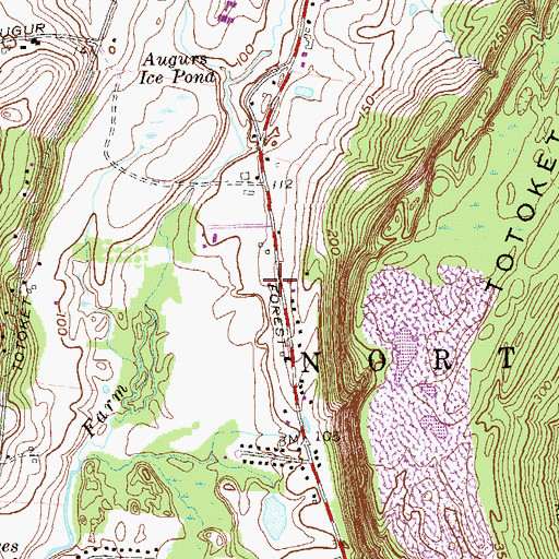 Topographic Map of North Branford Police Department, CT