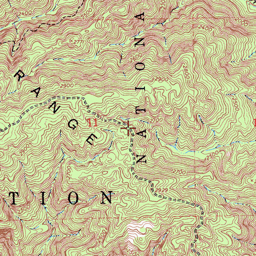 Topographic Map of Miguel Campground, CA