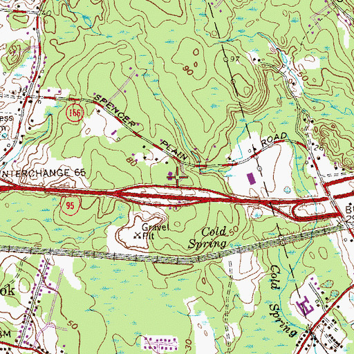 Topographic Map of Connecticut State Patrol, CT