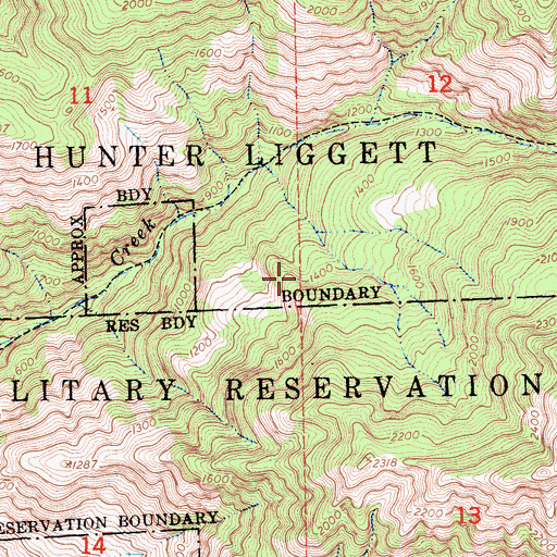 Topographic Map of Lower Cruickshank Campground, CA