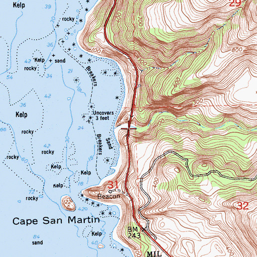 Topographic Map of Willow Creek Picnic Area, CA