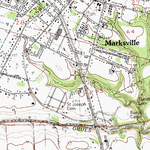Topographic Map of Avoyelles Parish Sheriff's Office, LA