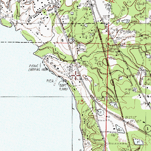 Topographic Map of Caddo Parish Sheriff's Office, LA