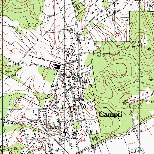 Topographic Map of Natchitoches Parish Sheriff's Office Substation, LA