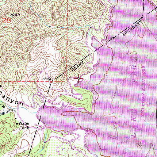 Topographic Map of Dominguez Ranch, CA