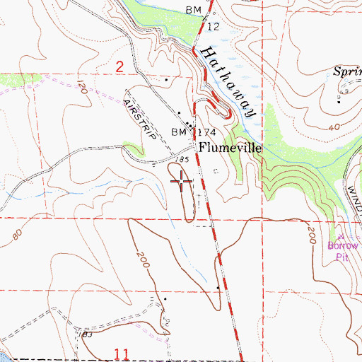 Topographic Map of Point Arena IOOF Cemetery, CA