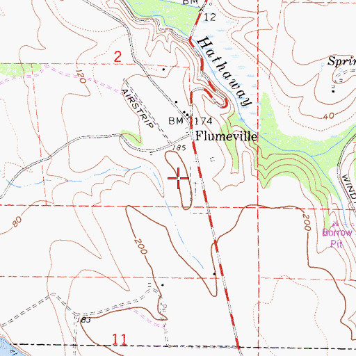 Topographic Map of Saint Alyosius Cemetery, CA