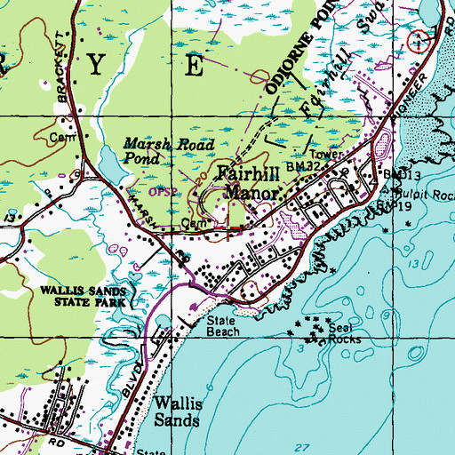 Topographic Map of Dow Family Cemetery, NH