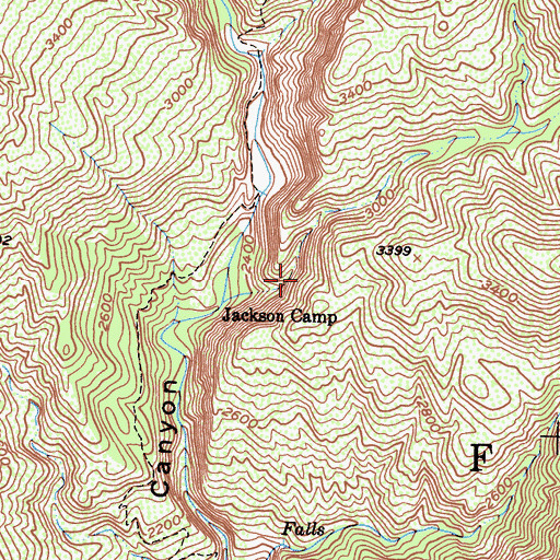 Topographic Map of The Punch Bowl, CA