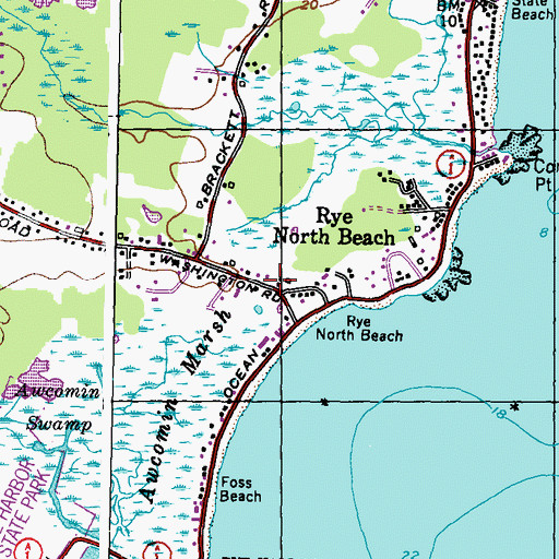 Topographic Map of Foss Family Cemetery, NH