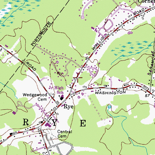 Topographic Map of Salter Family Cemetery, NH