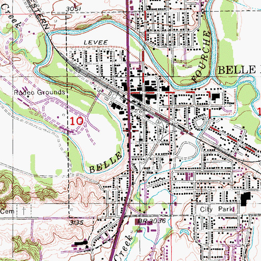 Topographic Map of Butte County Sheriff's Office, SD