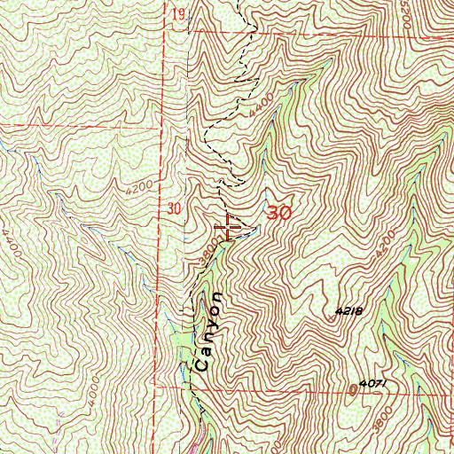 Topographic Map of White Ledge Campground, CA