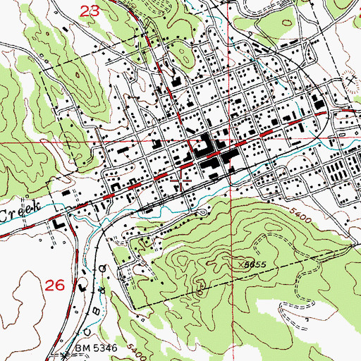 Topographic Map of Custer County Sheriff's Office, SD