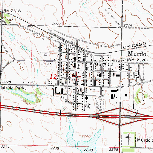 Topographic Map of Jones County Sheriff's Office, SD