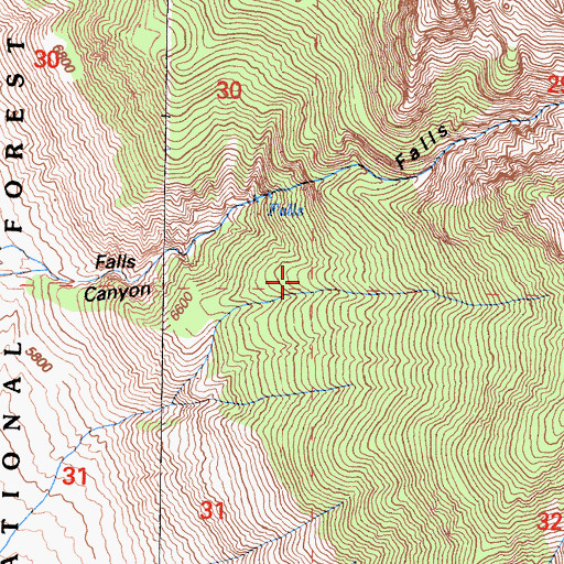 Topographic Map of Proctor Mine, CA