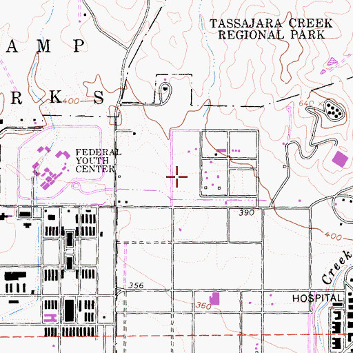 Topographic Map of Alameda County Sheriff's Office, CA