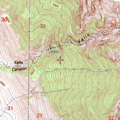 Topographic Map of Mountain View Mine, CA