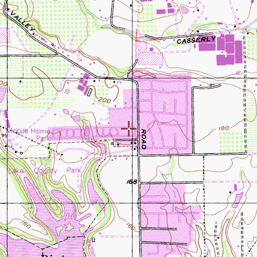 Topographic Map of Santa Cruz County Sheriff's Office South County Service Center, CA