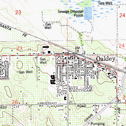 Topographic Map of Contra Costa County Sheriff's Office - Delta Station, CA