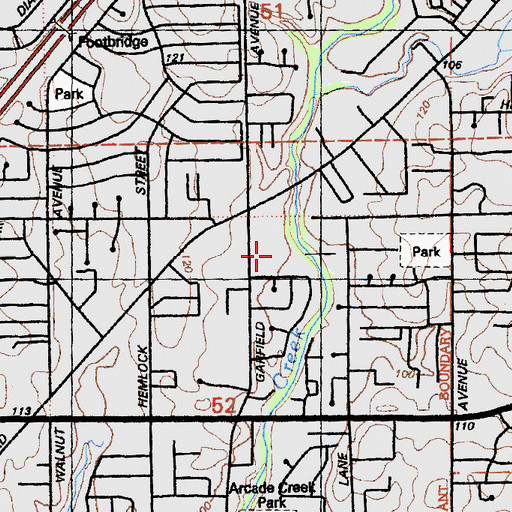 Topographic Map of Sacramento County Sheriff's Office, CA