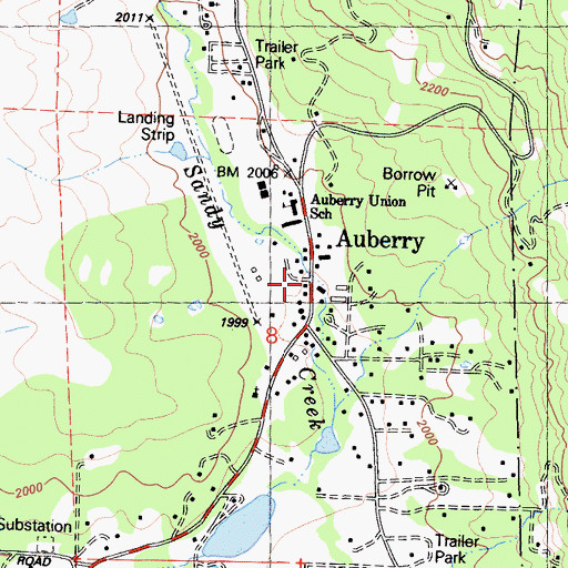Topographic Map of Fresno County Sheriff's Office Substation, CA