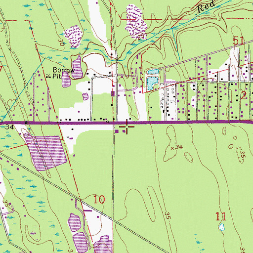 Topographic Map of Florida Highway Patrol - Saint Augustine Troop G, FL