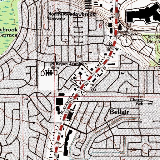 Topographic Map of Clay County Sheriff's Office Orange Park Substation, FL