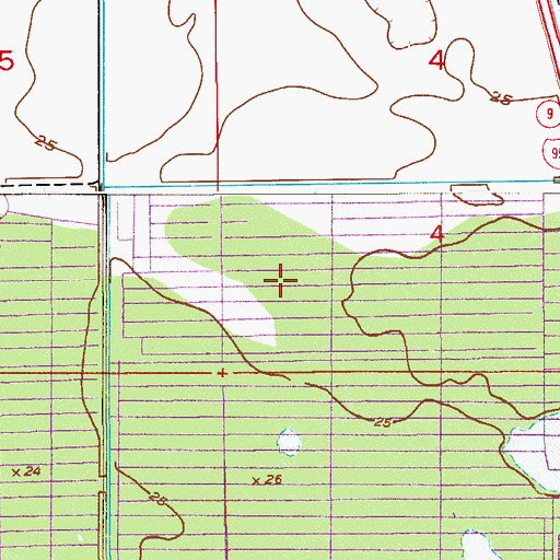 Topographic Map of Brevard County Sheriff's Office West Precinct, FL
