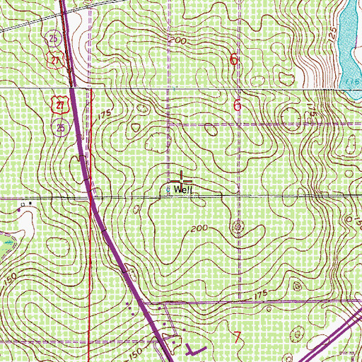Topographic Map of Polk County Sheriff's Office - Northeast District, FL