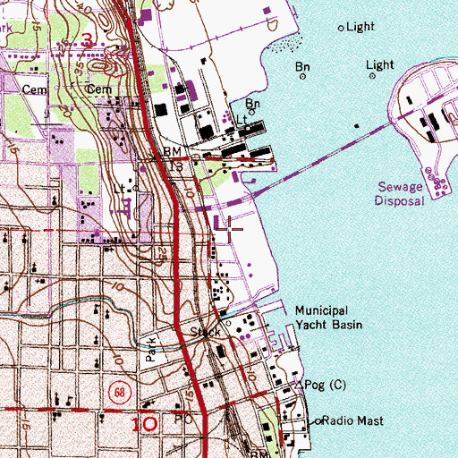 Topographic Map of Florida Department of Law Enforcement Fort Pierce Field Office, FL