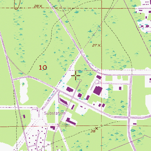 Topographic Map of Florida Department of Law Enforcement Daytona Beach Field Office, FL