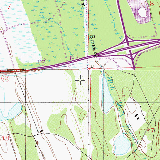 Topographic Map of Federal Bureau of Investigation - Jacksonville Division Headquarters, FL