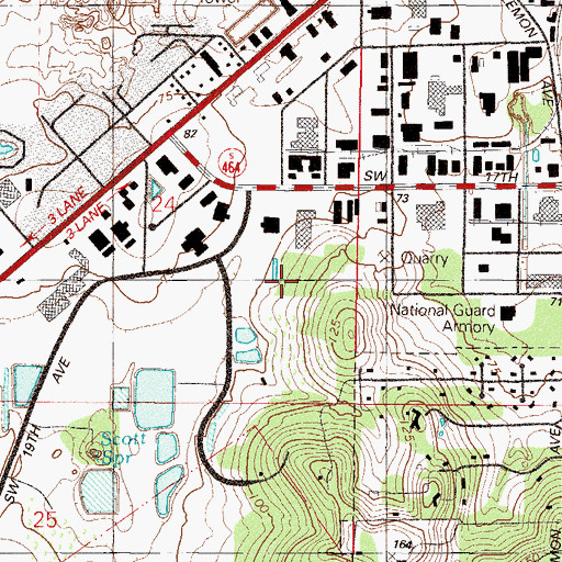 Topographic Map of Federal Bureau of Investigation - Ocala Resident Agency, FL