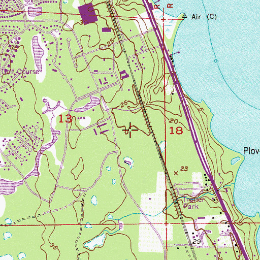 Topographic Map of Federal Bureau of Investigation - Brevard Resident Agency, FL
