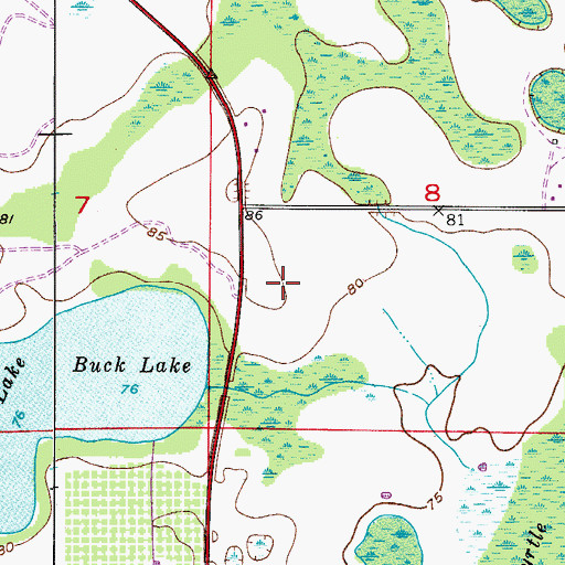 Topographic Map of Orlando Police Department - Lake Nona Community Office, FL