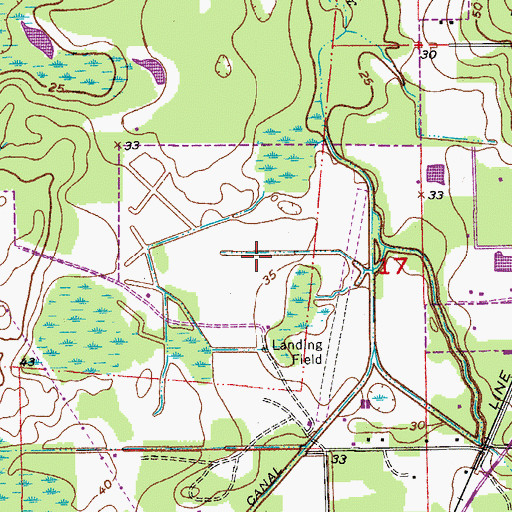 Topographic Map of Oviedo Police Department COPS Center, FL