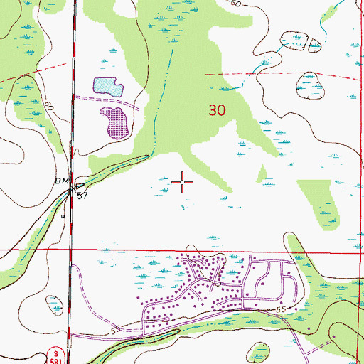 Topographic Map of Pasco County Sheriff's Office Wesley Chapel Substation, FL